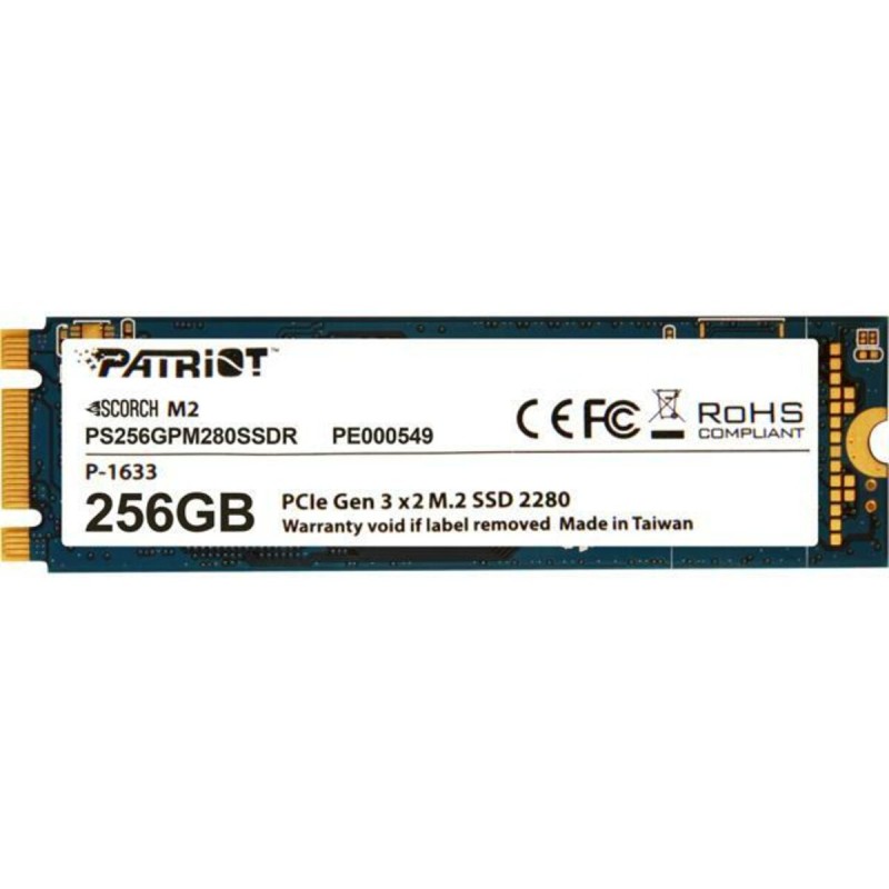 SSD M.2 Patriot Scorch 256GB NVMe 2280 PCIe 3.0 TLC