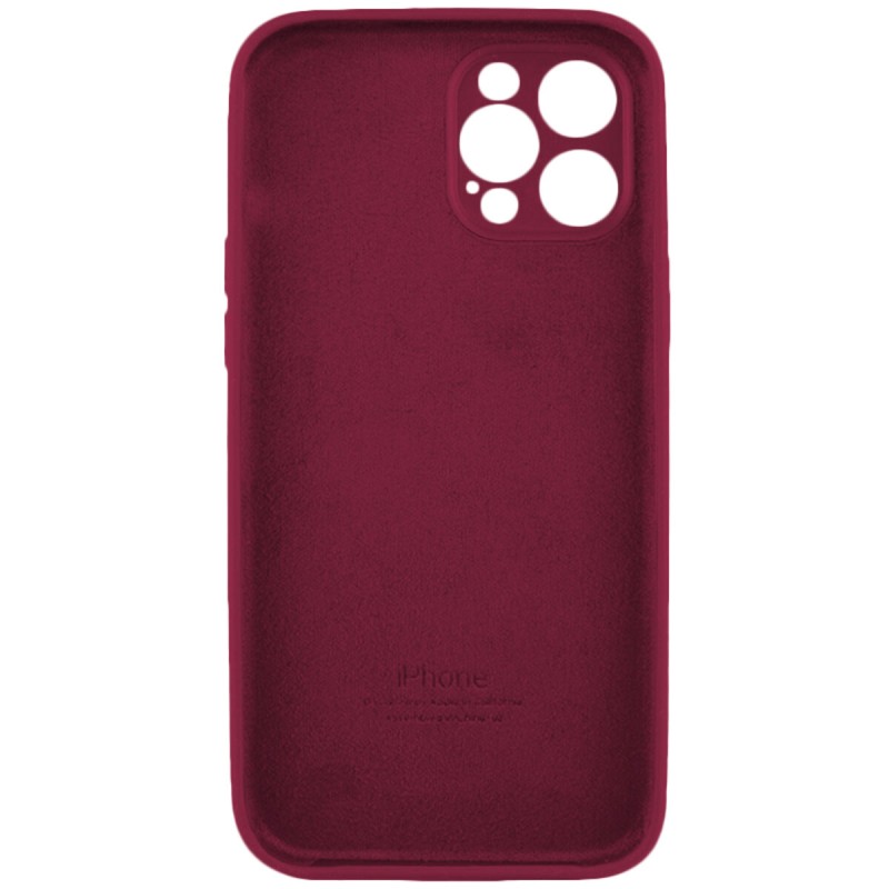 Чохол для смартфона Silicone Full Case AA Camera Protect for Apple iPhone 12 Pro Max 47,Plum