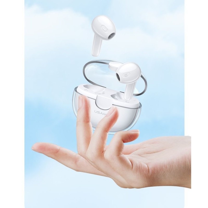 Навушники USAMS-BU12 TWS Earbuds BU Series BT 5.1 White
