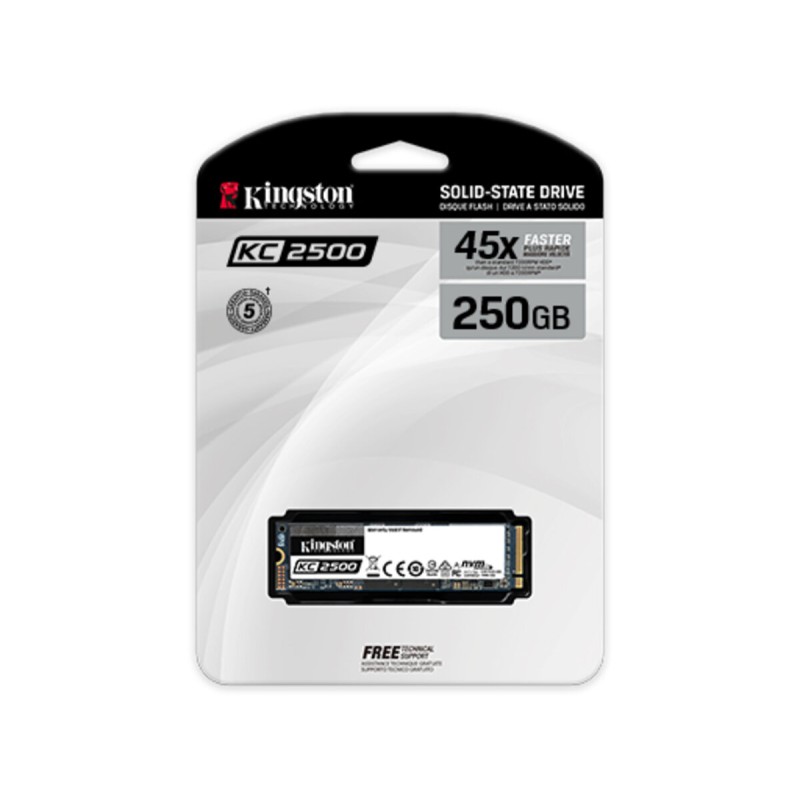 SSD M.2 Kingston KC2500 250GB NVMe 2280 PCIe 3.0 x4 3D NAND TLC