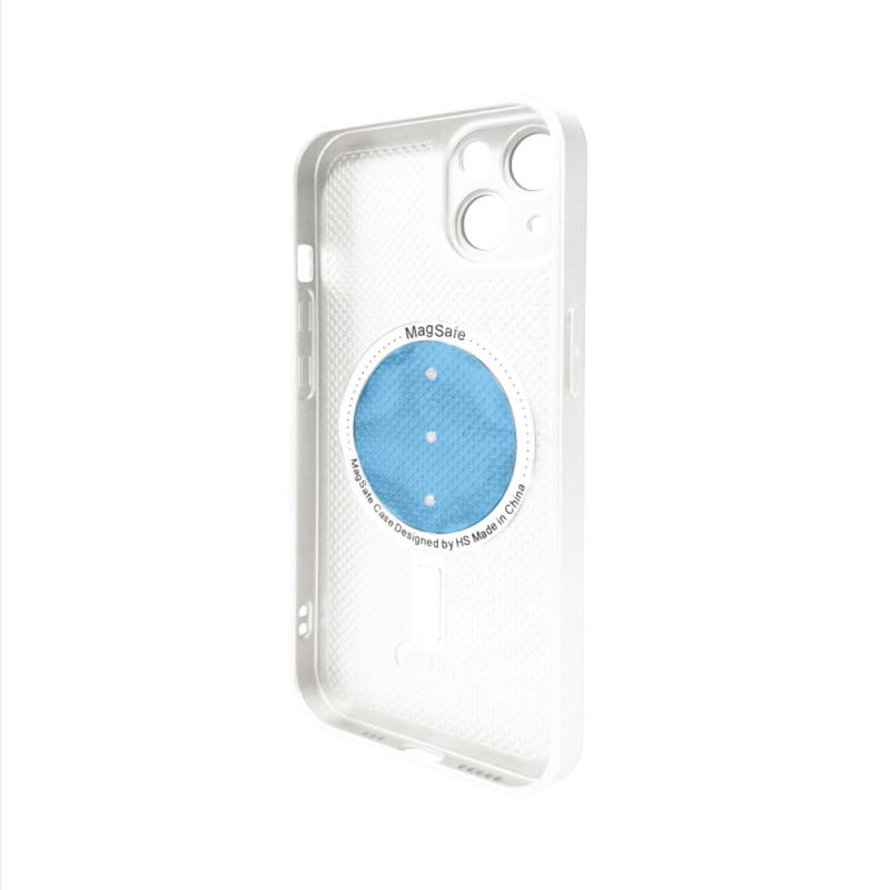 Чохол для смартфона AG Glass Matt Frame Color MagSafe Logo for Apple iPhone 13 Pearly White