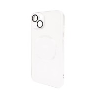 Чохол для смартфона AG Glass Matt Frame Color MagSafe Logo for Apple iPhone 13 Pearly White