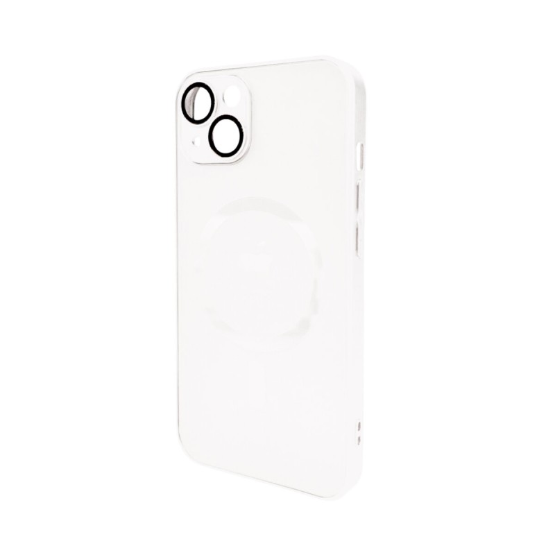 Чохол для смартфона AG Glass Matt Frame Color MagSafe Logo for Apple iPhone 13 Pearly White
