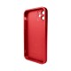 Чохол для смартфона AG Glass Matt Frame Color MagSafe Logo for Apple iPhone 11 Cola Red
