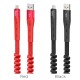 Кабель HOCO U78 USB to Micro 2.4A, 0.8-1.2m, nylon, TPE connectors, elastic, Black