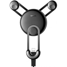 Тримач для мобiльного Baseus YY Holder With USB Cable For IP Black