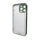 Чохол для смартфона AG Glass Sapphire Frame MagSafe Logo for Apple iPhone 15 Pro Cangling Green