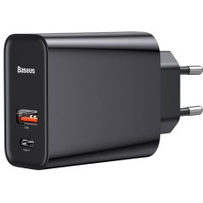 Мережевий зарядний пристрій Baseus Speed PPS Quick charger C+U 30W EU Black