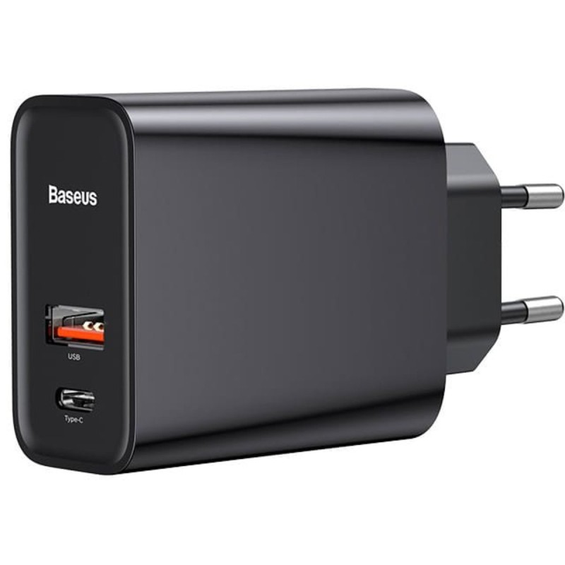 Мережевий зарядний пристрій Baseus Speed PPS Quick charger C+U 30W EU Black