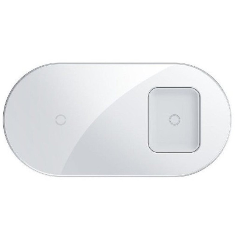 БЗП Baseus Simple 2in1 Wireless Charger 18W Max For Phones+Pods White