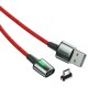 Кабель Baseus Zinc Magnetic Cable USB For Micro 2.4A 1m Red