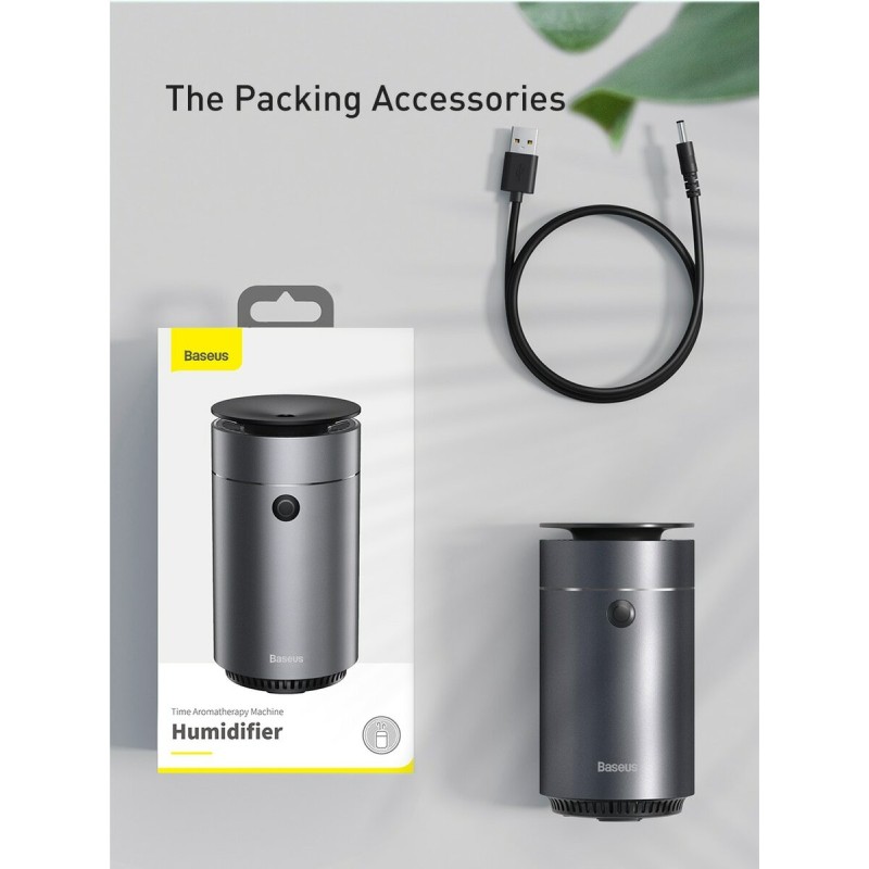 Зволожувач повітря Baseus Time Aromatherapy machine humidifier 75ml Silver