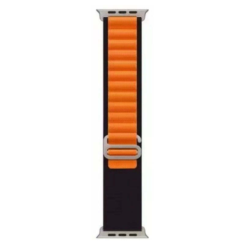 Ремінець для годинника Apple Watch Alpine Loop 42/44/45/49mm 6.Orange-Black