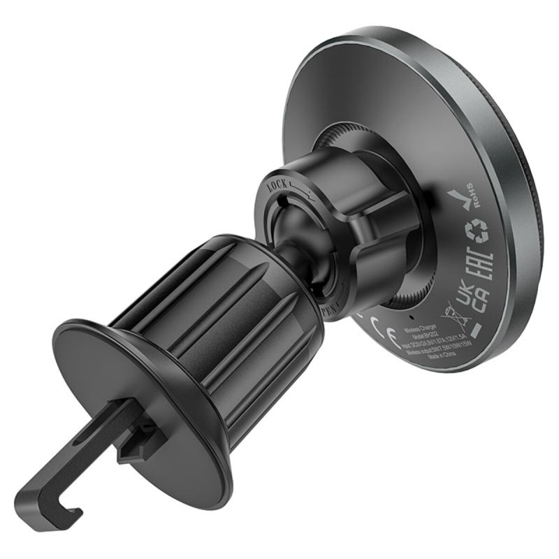 Тримач для мобiльного з БЗП BOROFONE BH202 Seaside magnetic wireless fast charging car holder