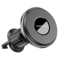 Тримач для мобiльного з БЗП BOROFONE BH202 Seaside magnetic wireless fast charging car holder